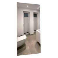 Chromspiegel inkl. Wandhalterung