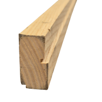 Holzadaptionsprofil für Kunststoff Wandprofil