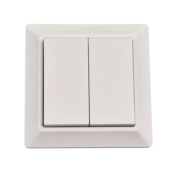 ciling Connect Zweifach Wandschalter mit Rahmen