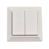ciling Connect Zweifach Wandschalter mit Rahmen